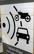 panneau annon�ant un radar fixe en mai 2011