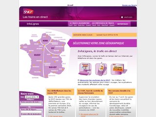 Infolignes.com trafic SNC en temps réel