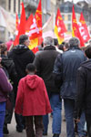 manifestants lors de la gr�ve du jeudi 23 septembre
